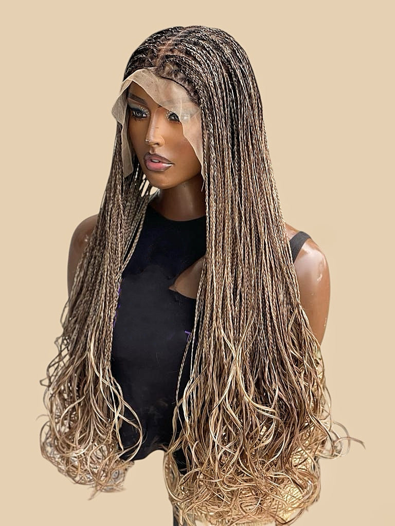 Rim Wavy Knotless Braided Wig