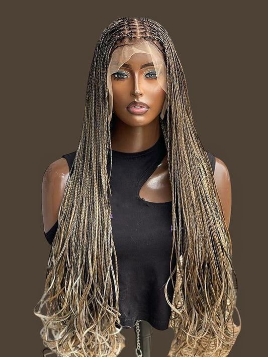 Golddash Wavy Knotless Braided Wig