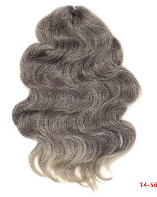 24" Loose Wavy Extension - Grey/Blonde Tip (100g)