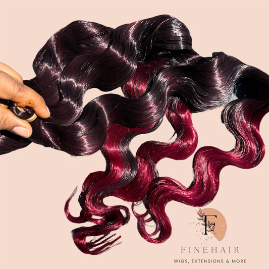 24" 100g Premium Body Wave (ombre burg)