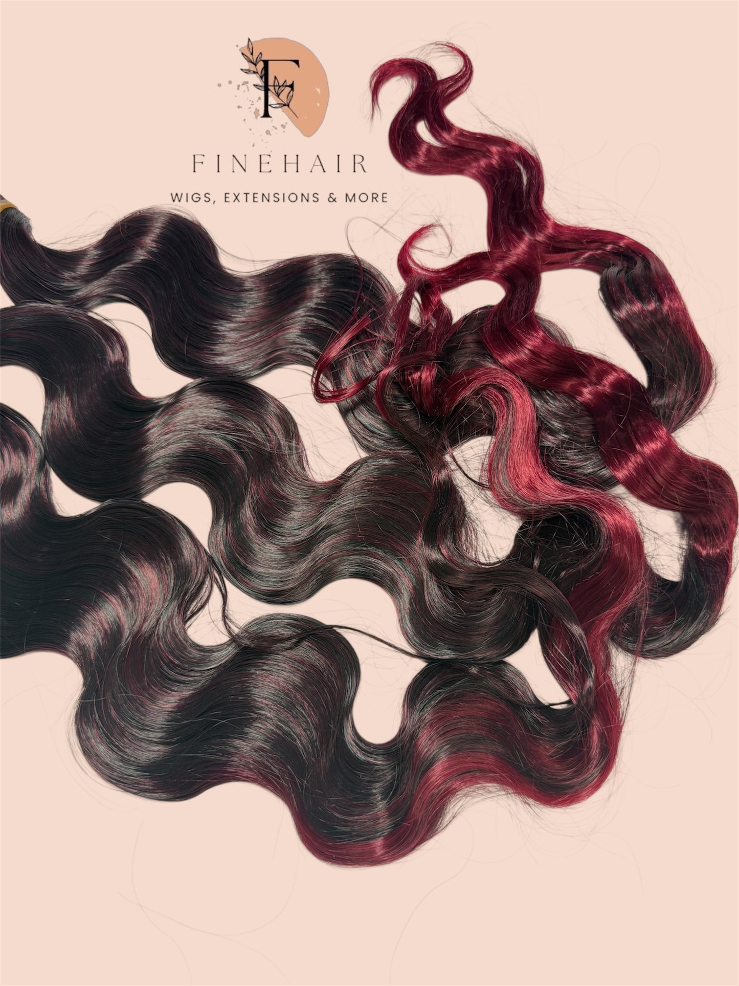24" 100g Premium Body Wave (ombre burg)