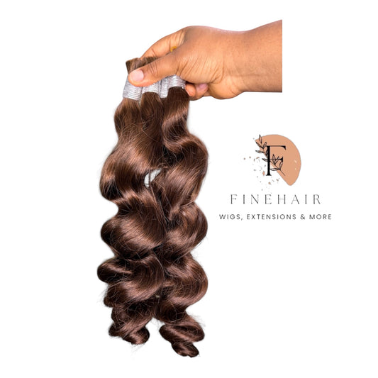 24" Double Drawn | Bouncy Loose Wave %100 Human Braiding Hair –– (#4)